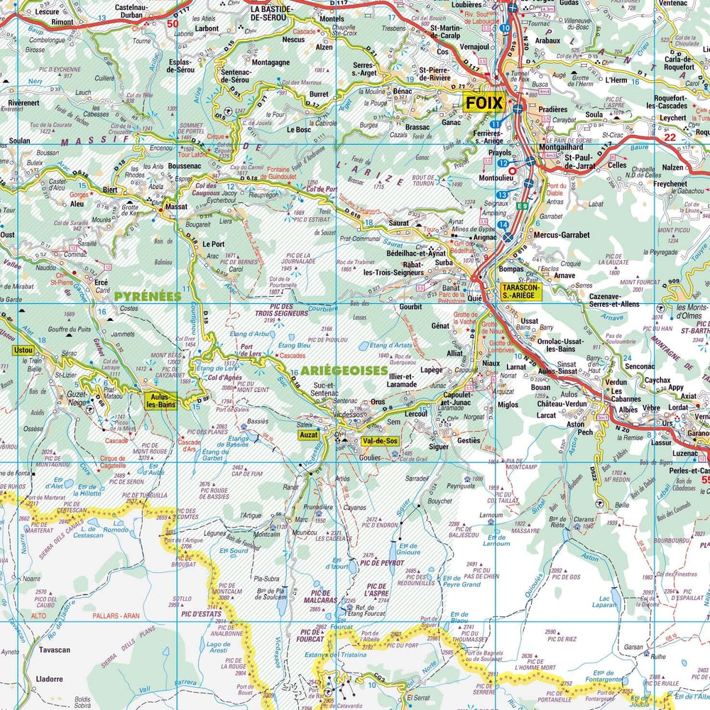 Poster - Ariège (119 x 85 cm) | Blay Foldex carte murale hors dimensions Blay Foldex 