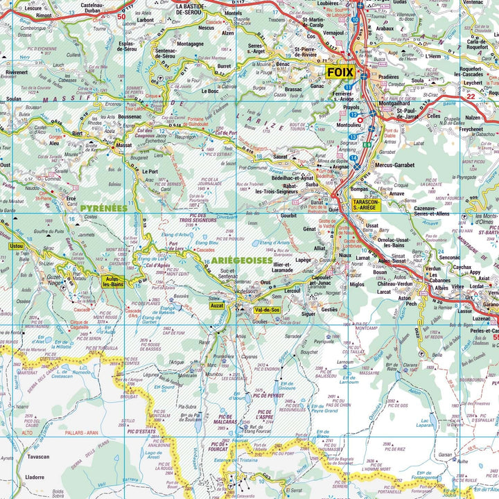 Poster - Ariège (119 x 85 cm) | Blay Foldex carte murale hors dimensions Blay Foldex 