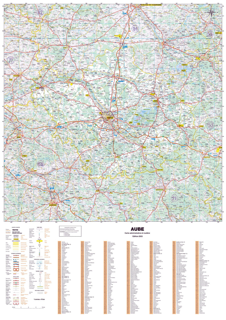 Poster - Aube (119 x 85 cm) | Blay Foldex carte murale hors dimensions Blay Foldex 