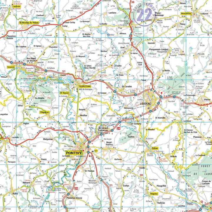 Poster - Bretagne (145 × 86 cm) | Blay Foldex carte murale hors dimensions Blay Foldex 