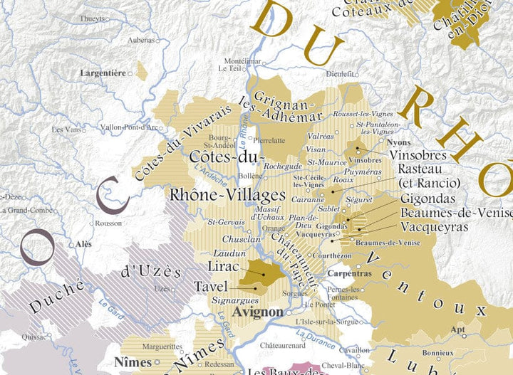 Poster – Carte simplifiée des vins AOC de la France (100 x 100 cm) | Blay Foldex carte murale hors dimensions Blay Foldex 