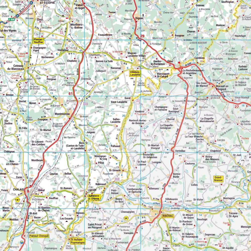 Poster - Charente (119 x 85 cm) | Blay Foldex carte murale hors dimensions Blay Foldex 