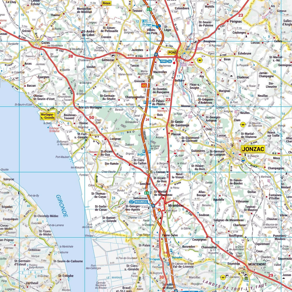 Poster - Charente-Maritime (119 x 85 cm) | Blay Foldex carte murale hors dimensions Blay Foldex 