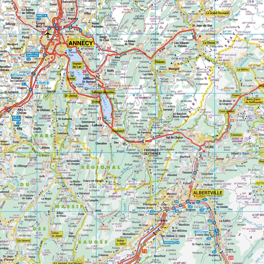 Poster - Haute-Savoie (119 x 85 cm) | Blay Foldex carte murale hors dimensions Blay Foldex 