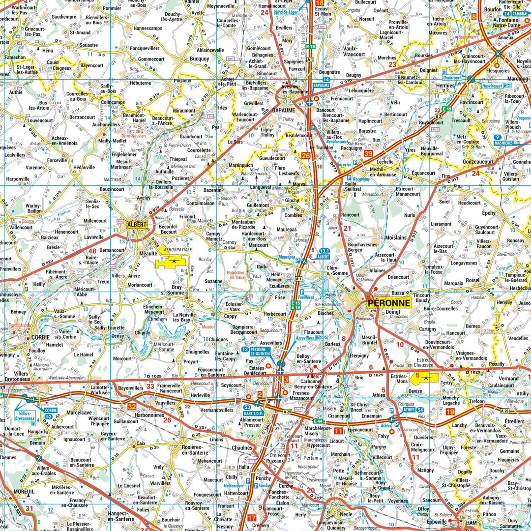 Poster - Hauts-de-France (129 × 107 cm) | Blay Foldex carte murale hors dimensions Blay Foldex 