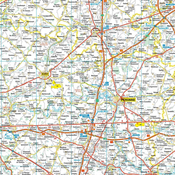 Poster - Hauts-de-France (129 × 107 cm) | Blay Foldex carte murale hors dimensions Blay Foldex 