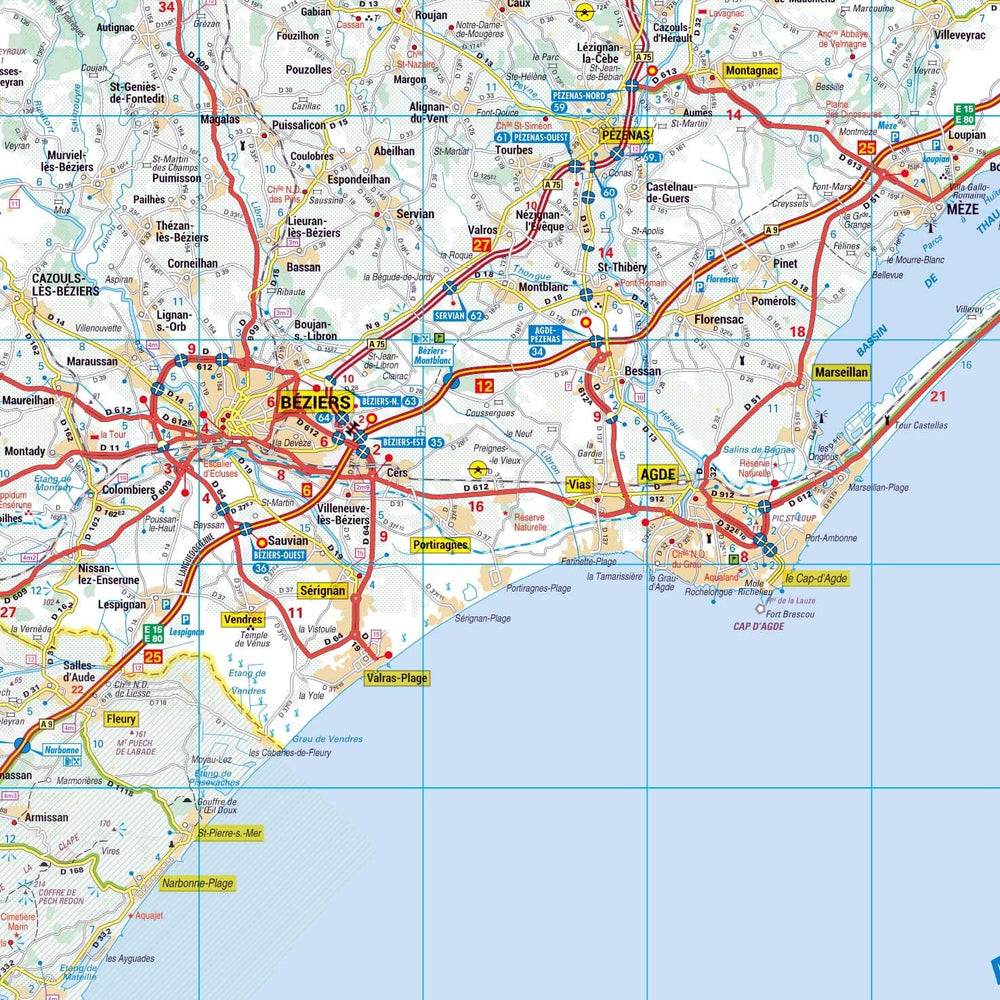 Poster - Hérault (119 x 85 cm) | Blay Foldex carte murale hors dimensions Blay Foldex 