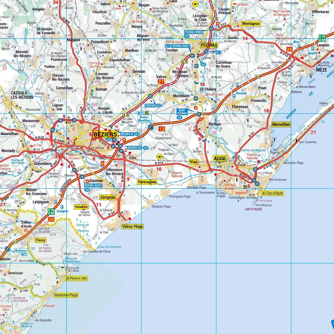 Poster - Hérault (119 x 85 cm) | Blay Foldex carte murale hors dimensions Blay Foldex 