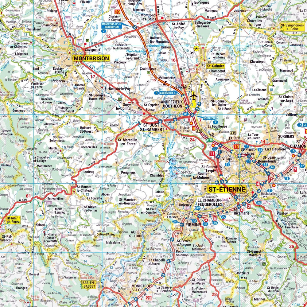 Poster - Loire (119 x 85 cm) | Blay Foldex carte murale hors dimensions Blay Foldex 