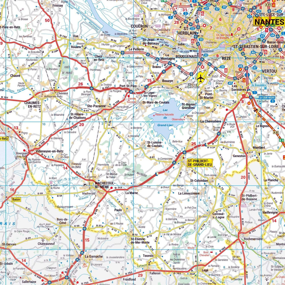 Poster - Loire-Atlantique (119 x 85 cm) | Blay Foldex carte murale hors dimensions Blay Foldex 