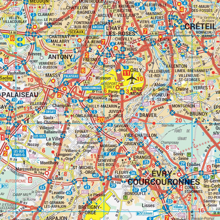 Poster - Paris et sa petite couronne (119 x 85 cm) | Blay Foldex carte murale hors dimensions Blay Foldex 
