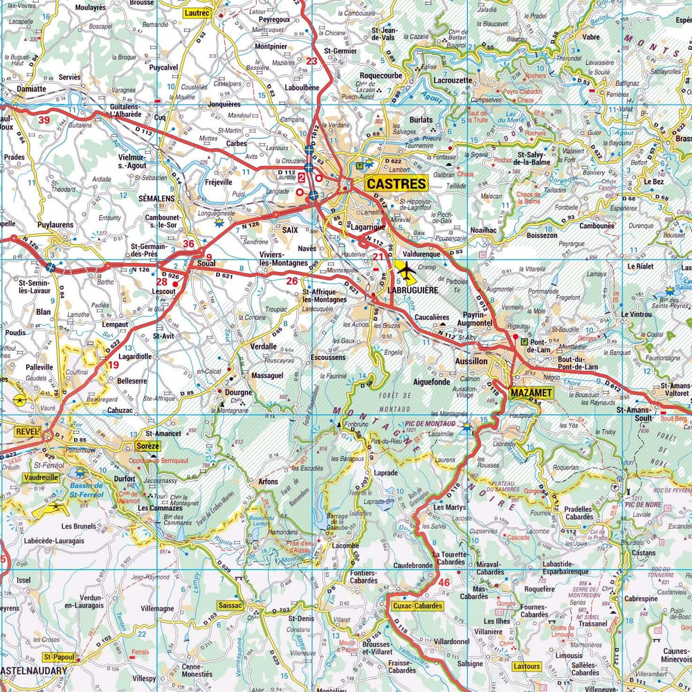 Poster - Tarn (119 x 85 cm) | Blay Foldex carte murale hors dimensions Blay Foldex 