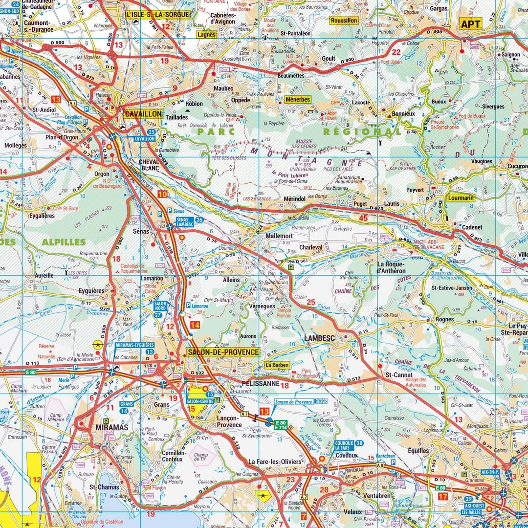 Poster - Vaucluse (119 x 85 cm) | Blay Foldex carte murale hors dimensions Blay Foldex 