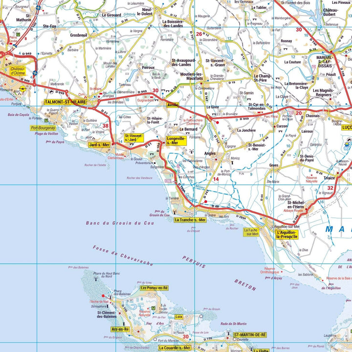 Poster - Vendée (119 x 85 cm) | Blay Foldex carte murale hors dimensions Blay Foldex 