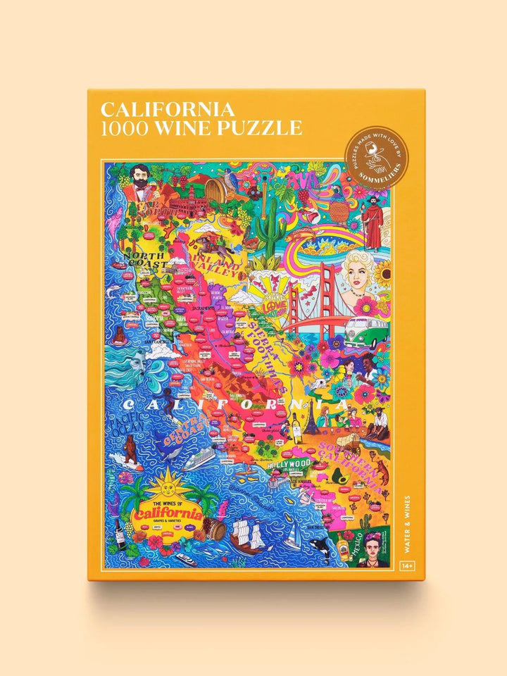 Puzzle de 1000 pièces - Les vins de Californie (48 x 68 cm) puzzle Water & Wines 