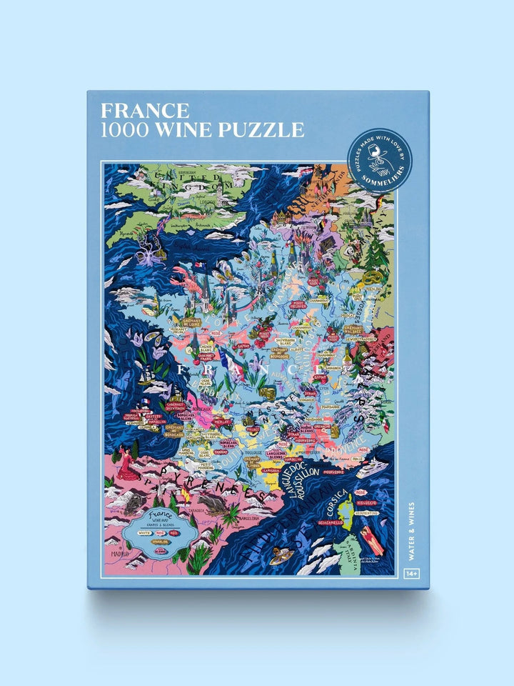 Puzzle de 1000 pièces - Les vins de France (48 x 68 cm) puzzle Water & Wines 