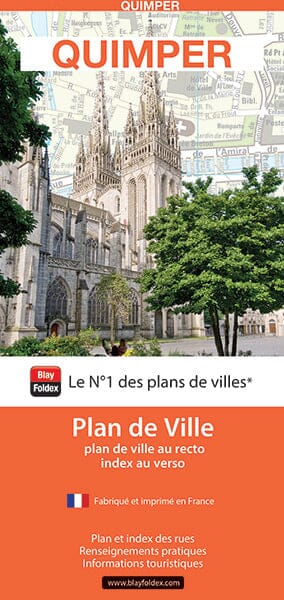 Quimper, Finistère - Plan de ville | Blay Foldex carte pliée Blay Foldex 