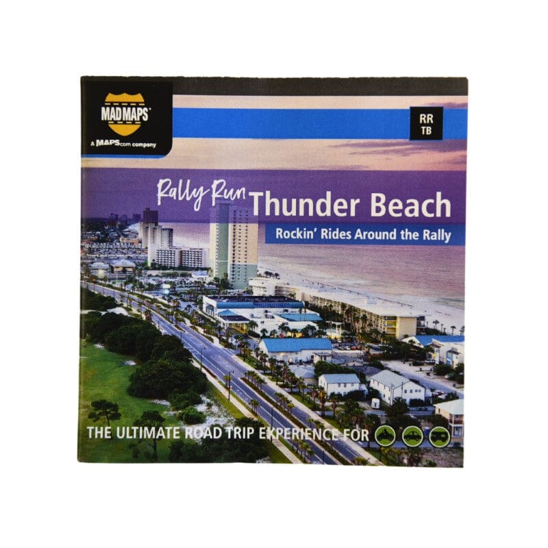 Rally Run Thunder Beach, FL : Des balades rock autour du rallye | MAD Maps carte pliée MAD Maps 