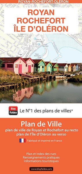 Royan, Oléron, Rochefort, Charente-Maritime - Plan de ville | Blay Foldex carte pliée Blay Foldex 