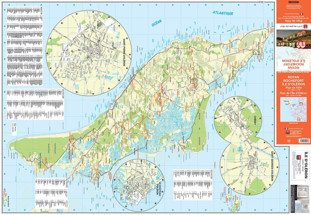 Royan, Oléron, Rochefort, Charente-Maritime - Plan de ville | Blay Foldex carte pliée Blay Foldex 