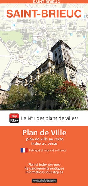 Saint-Brieuc, Côtes-d’Armor - Plan de ville | Blay Foldex carte pliée Blay Foldex 