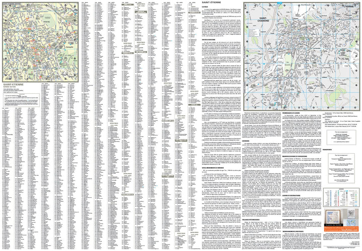 Saint-Étienne, Loire - Plan de ville | Blay Foldex carte pliée Blay Foldex 