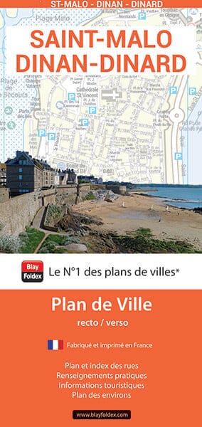 Saint-Malo et Dinard, Ille-et-Vilaine - Plan de ville | Blay Foldex carte pliée Blay Foldex 
