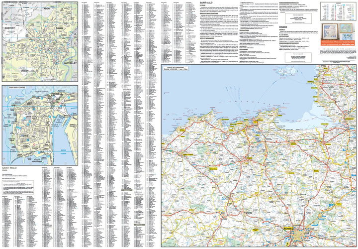 Saint-Malo et Dinard, Ille-et-Vilaine - Plan de ville | Blay Foldex carte pliée Blay Foldex 