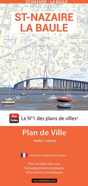 Saint-Nazaire et La Baule, Loire-Atlantique - Plan de ville | Blay Foldex carte pliée Blay Foldex 