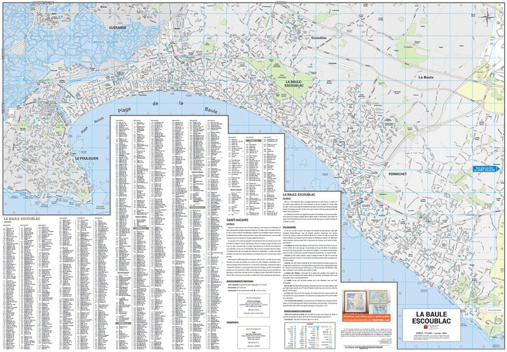 Saint-Nazaire et La Baule, Loire-Atlantique - Plan de ville | Blay Foldex carte pliée Blay Foldex 