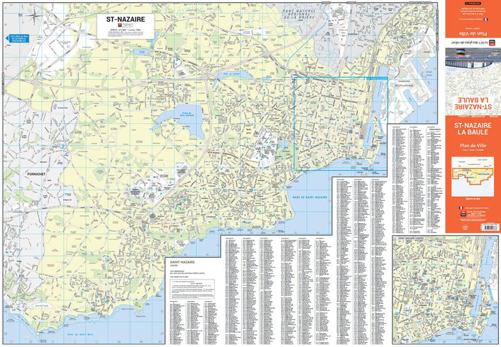 Saint-Nazaire et La Baule, Loire-Atlantique - Plan de ville | Blay Foldex carte pliée Blay Foldex 