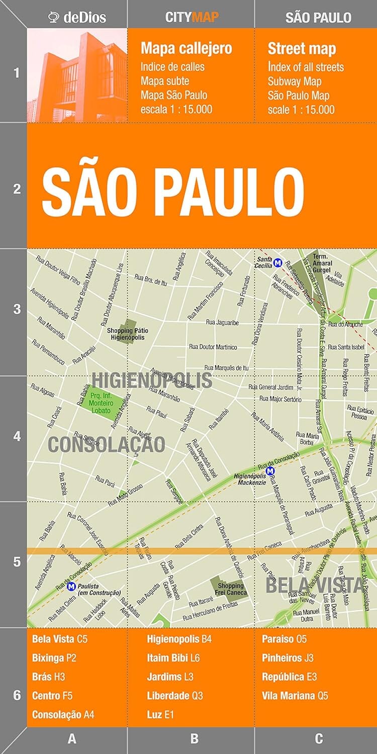 Sao Paulo, Brésil | deDios carte pliée DeDios 