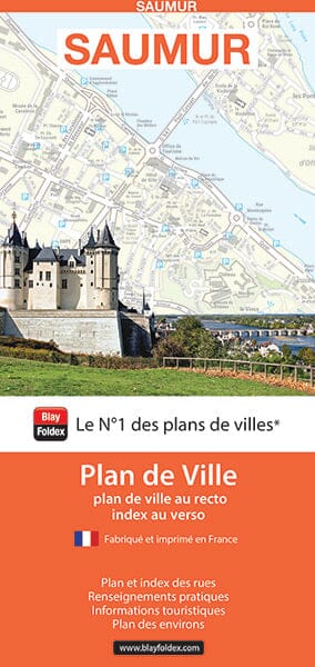 Saumur, Maine-et-Loire - Plan de ville | Blay Foldex carte pliée Blay Foldex 