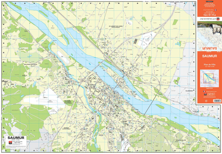 Saumur, Maine-et-Loire - Plan de ville | Blay Foldex carte pliée Blay Foldex 