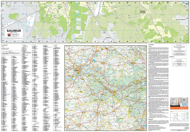 Saumur, Maine-et-Loire - Plan de ville | Blay Foldex carte pliée Blay Foldex 