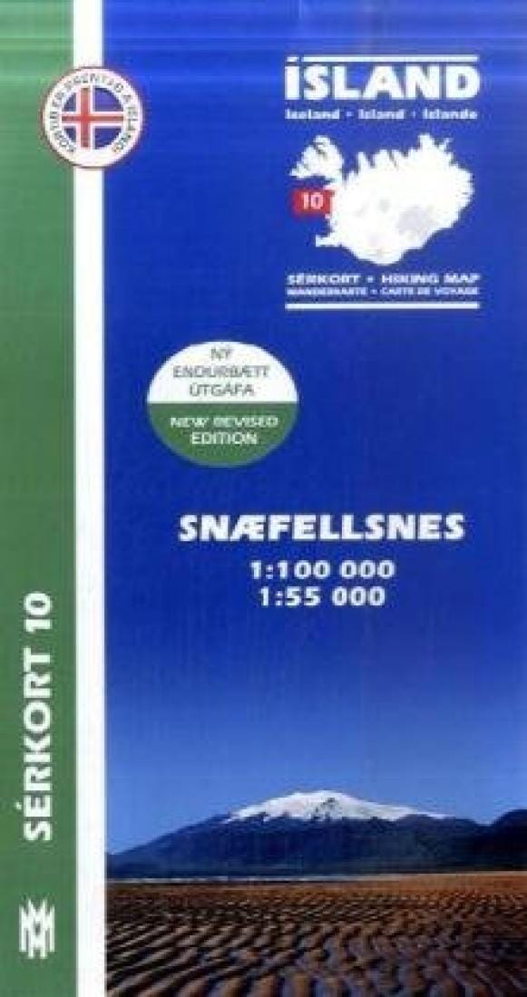 Snaefellsnes | Mal og menning carte pliée Mal og menning 