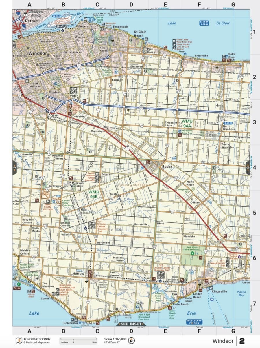 Southern Ontario ON MapBook | Backroads Mapbooks atlas Backroads Mapbooks 