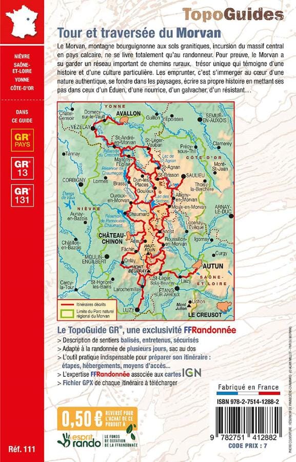 Topoguide de randonnée - Traversée du Morvan | FFR guide de randonnée FFR - Fédération Française de Randonnée 