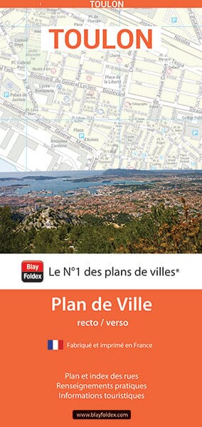 Toulon, Var - Plan de ville | Blay Foldex carte pliée Blay Foldex 