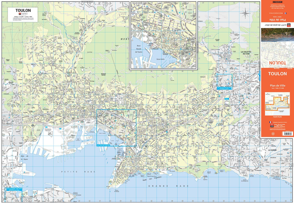 Toulon, Var - Plan de ville | Blay Foldex carte pliée Blay Foldex 