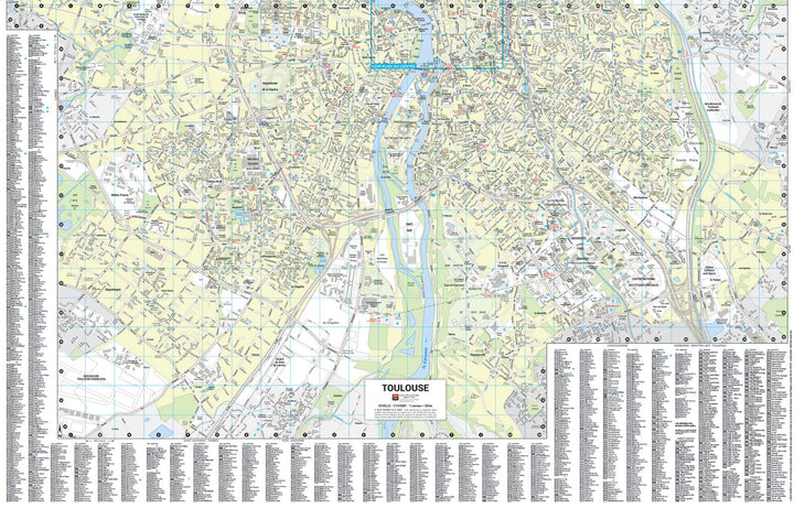 Toulouse, Haute-Garonne - Plan de ville "pocket" | Blay Foldex carte pliée Blay Foldex 