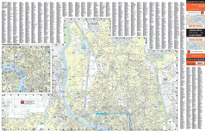 Toulouse, Haute-Garonne - Plan de ville "pocket" | Blay Foldex carte pliée Blay Foldex 