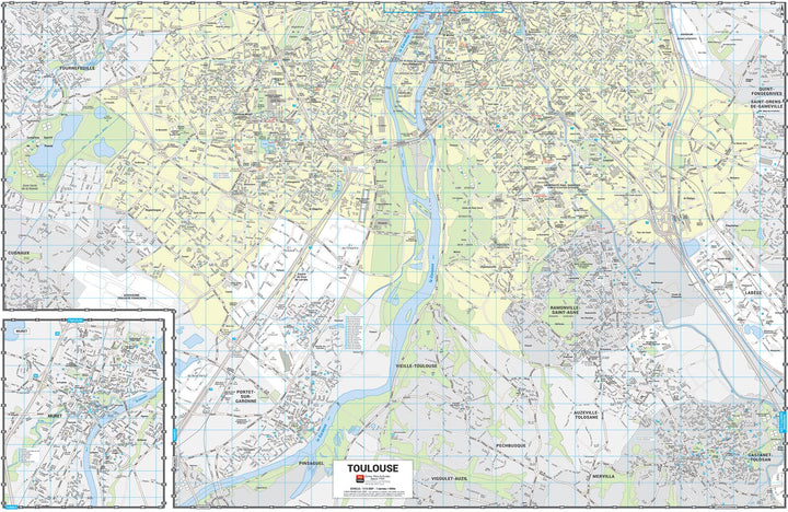Toulouse - Plan de ville grand format | Blay Foldex carte pliée Blay Foldex 
