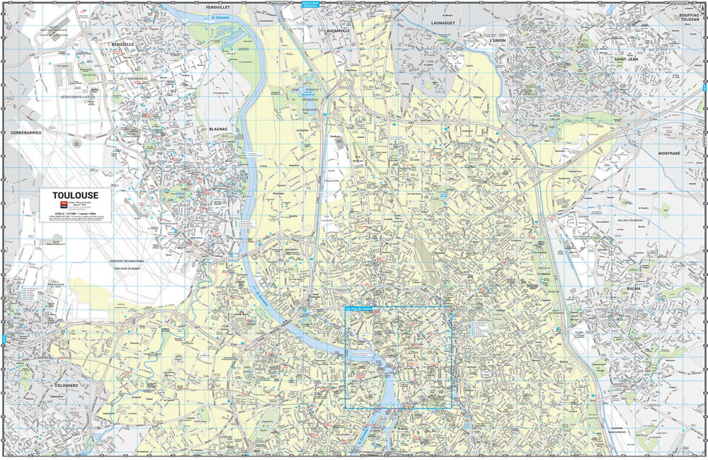 Toulouse - Plan de ville grand format | Blay Foldex carte pliée Blay Foldex 