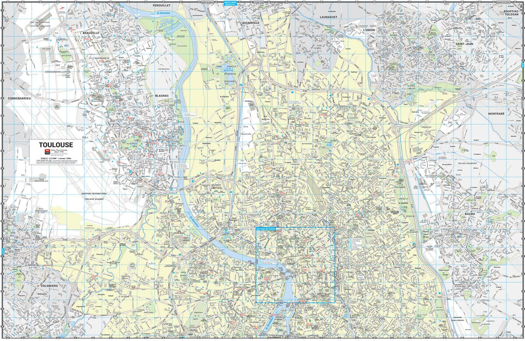 Toulouse - Plan de ville grand format | Blay Foldex carte pliée Blay Foldex 