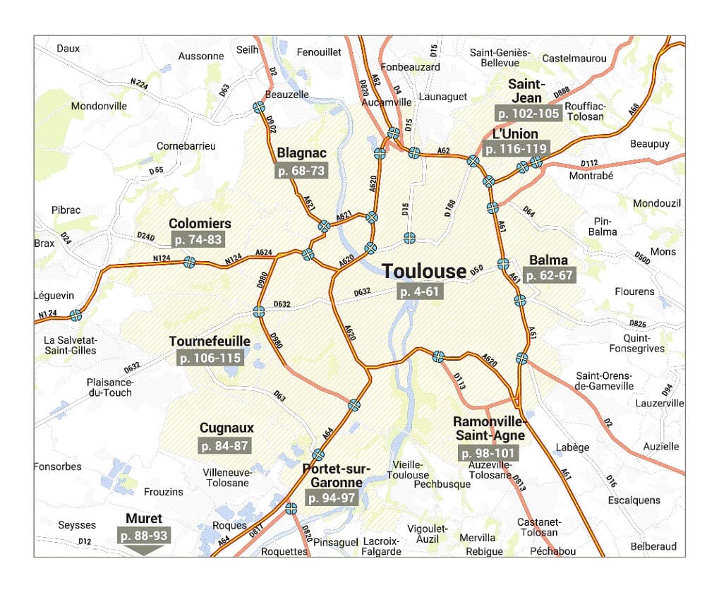 Toulouse – Plan de ville pratique | Blay Foldex carte pliée Blay Foldex 