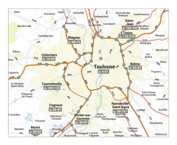 Toulouse – Plan de ville pratique | Blay Foldex carte pliée Blay Foldex 