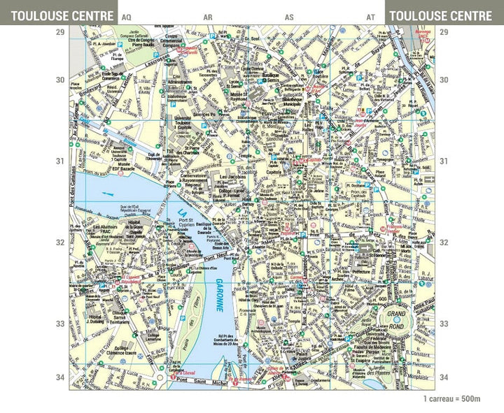 Toulouse – Plan de ville pratique | Blay Foldex carte pliée Blay Foldex 