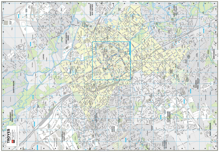 Troyes, Aube - Plan de ville | Blay Foldex carte pliée Blay Foldex 