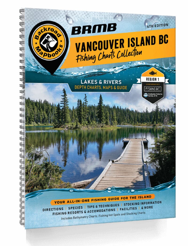 Vancouver Island BC Fishing Mapbook | Backroads Mapbooks atlas Backroads Mapbooks 